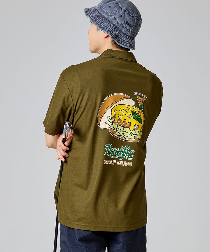 【MEN】GOLF & HAMBURGER POLO SHIRT