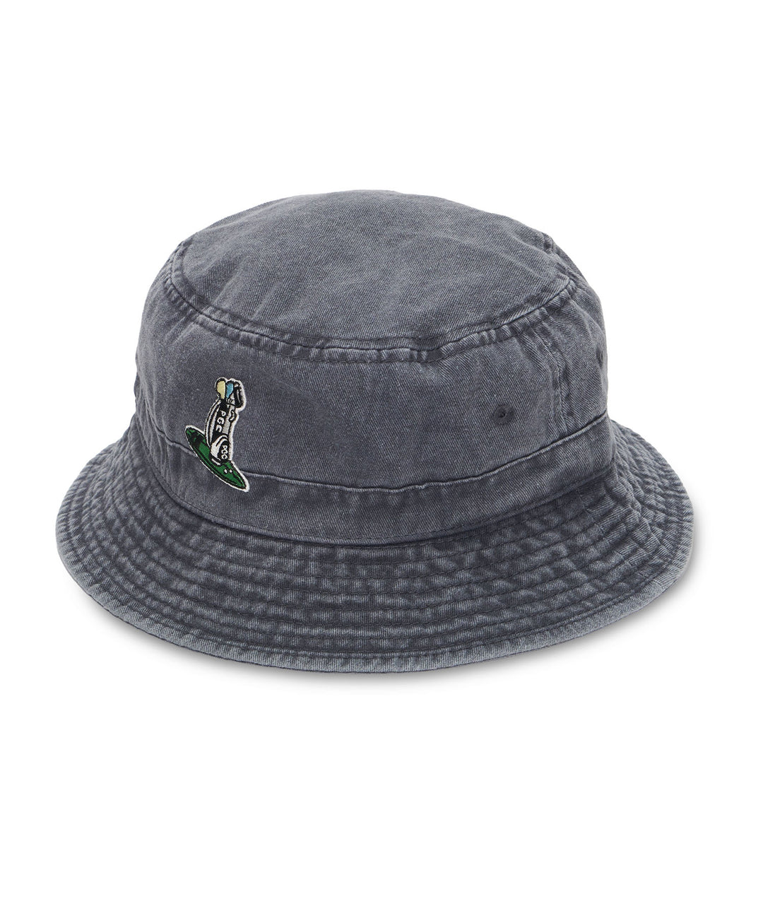 PGC CHARACTER WAPPEN BUCKET HAT CHARCOAL