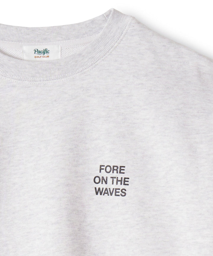 CUP & SURFER CREW-NECK SWEAT MIX GRAY