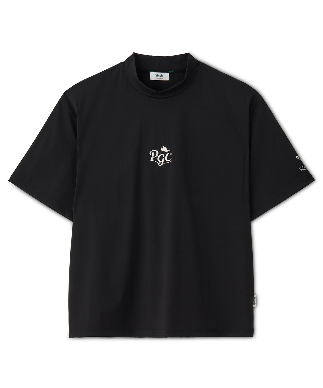 CENTER CHEST LOGO MOCK NECK CIRCLE LOGO