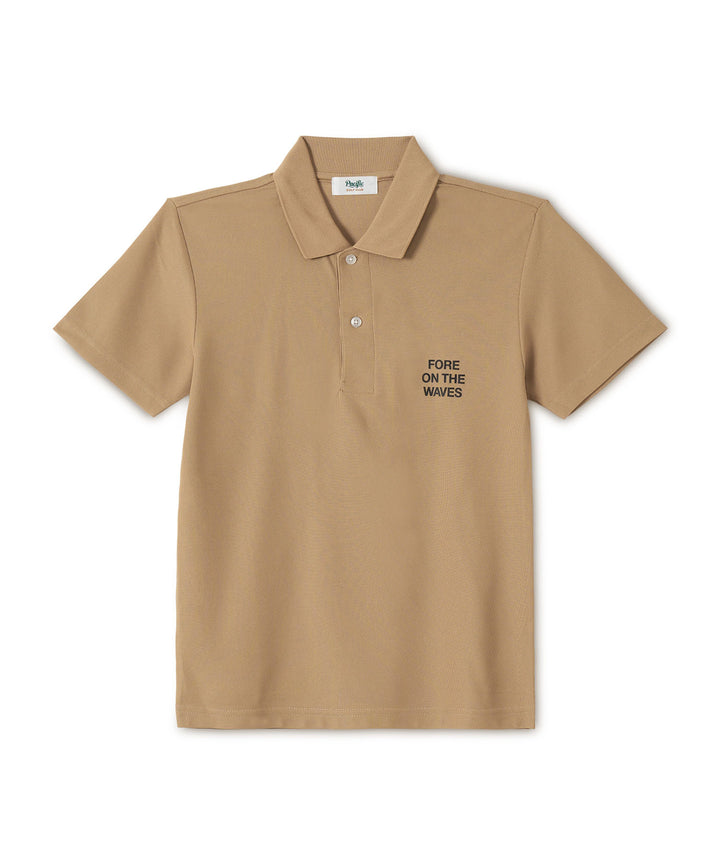GOLF & PANCAKE POLO SHIRT SAND KHAKI