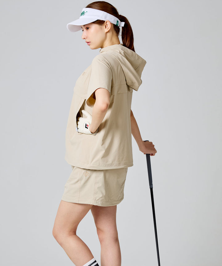 DRAWSTRING BALLOON SKIRT BEIGE