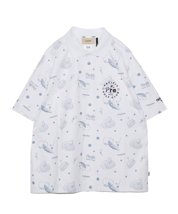 renoma golf × PGC ALL OVER PRINT POLO