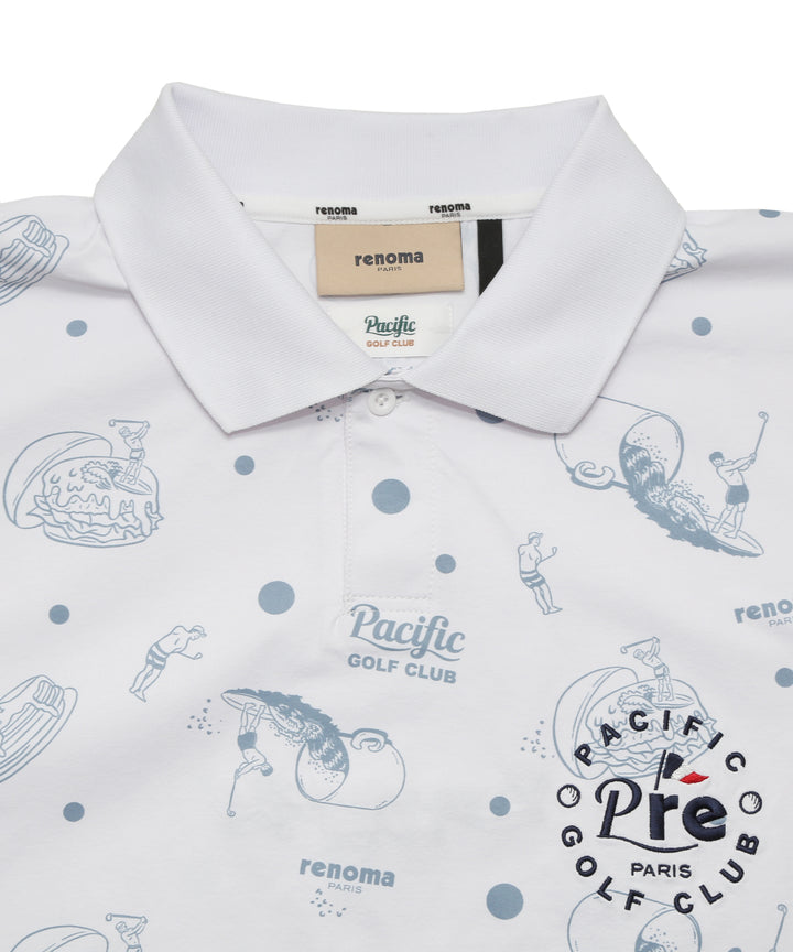 renoma golf × PGC ALL OVER PRINT POLO