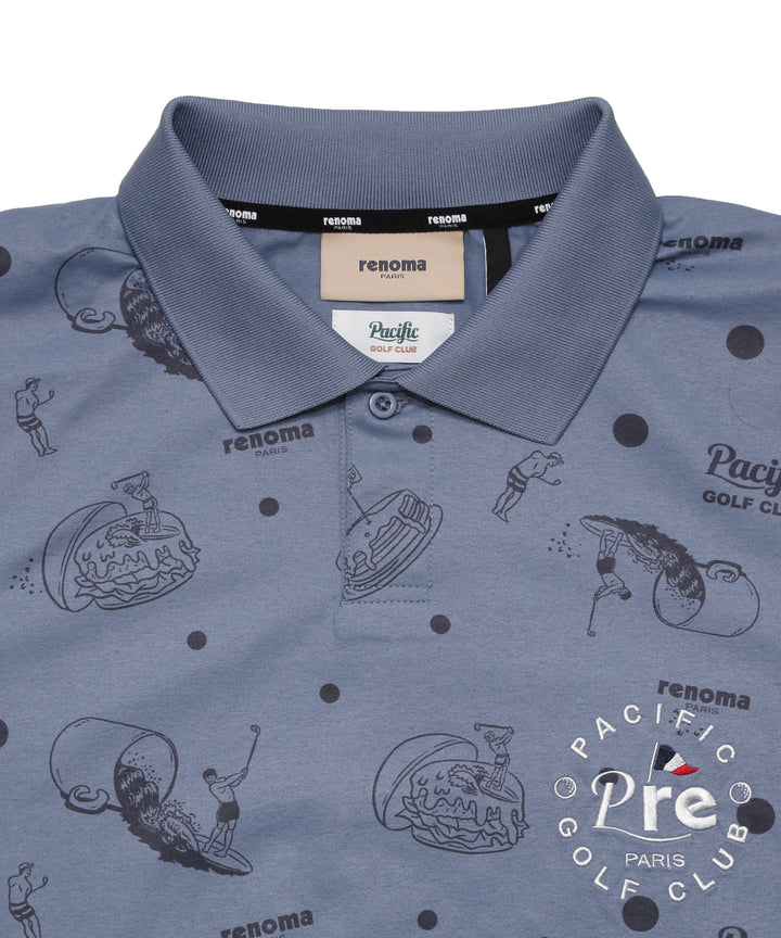 renoma golf × PGC ALL OVER PRINT POLO