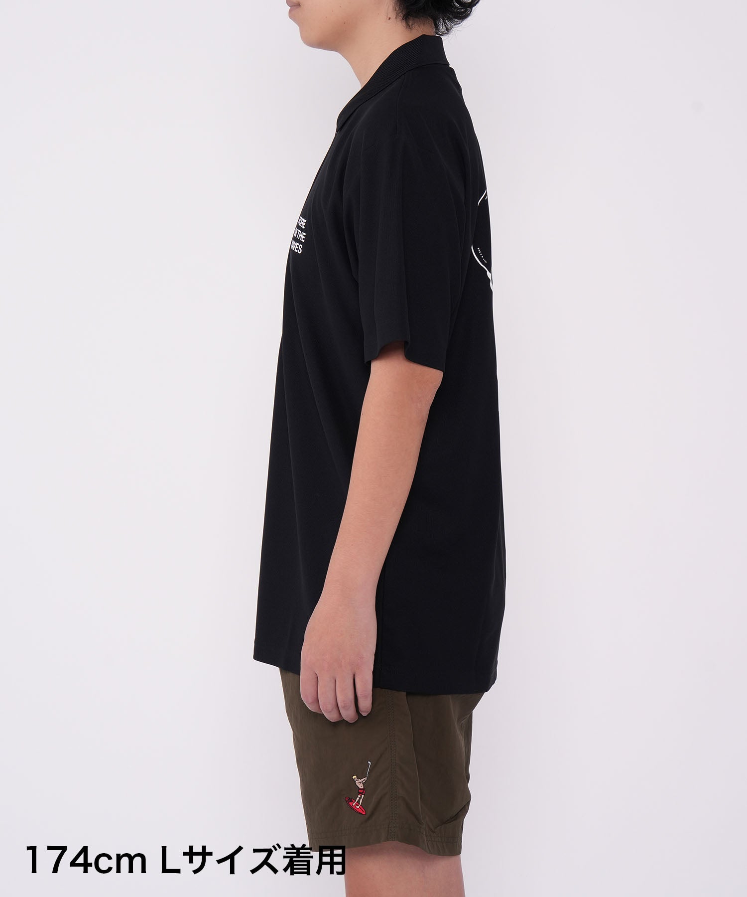 FORE ON THE WAVES POLO BLACK