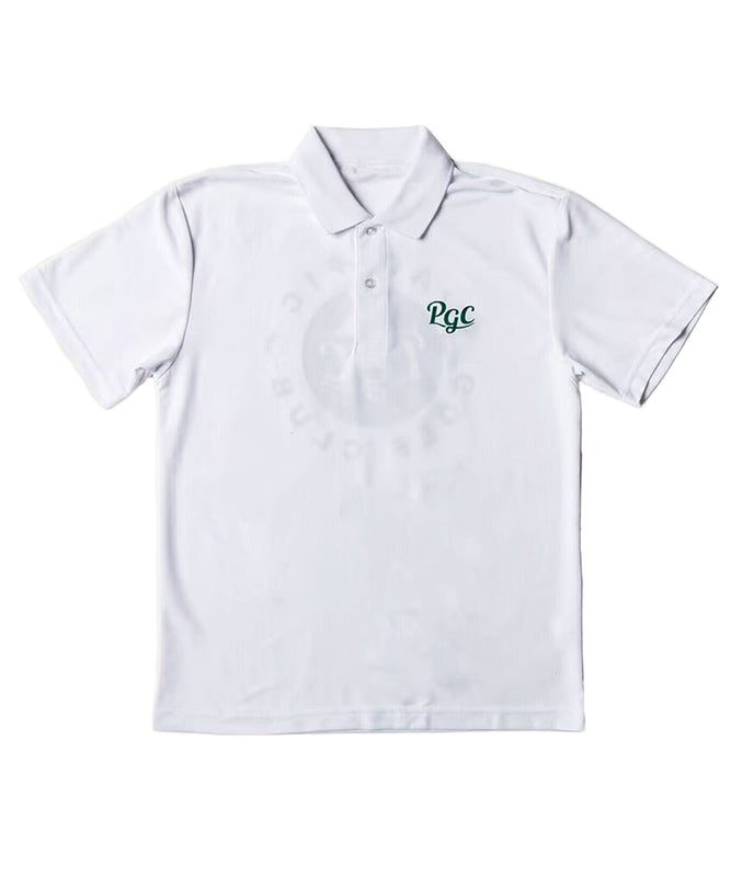 PGC CIRCLE LOGO POLO SHIRT WHITE