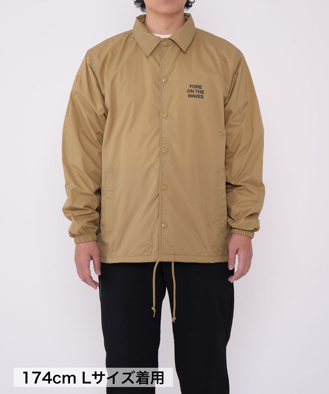 FORE ON THE WAVES COACH JACKET BEIGE