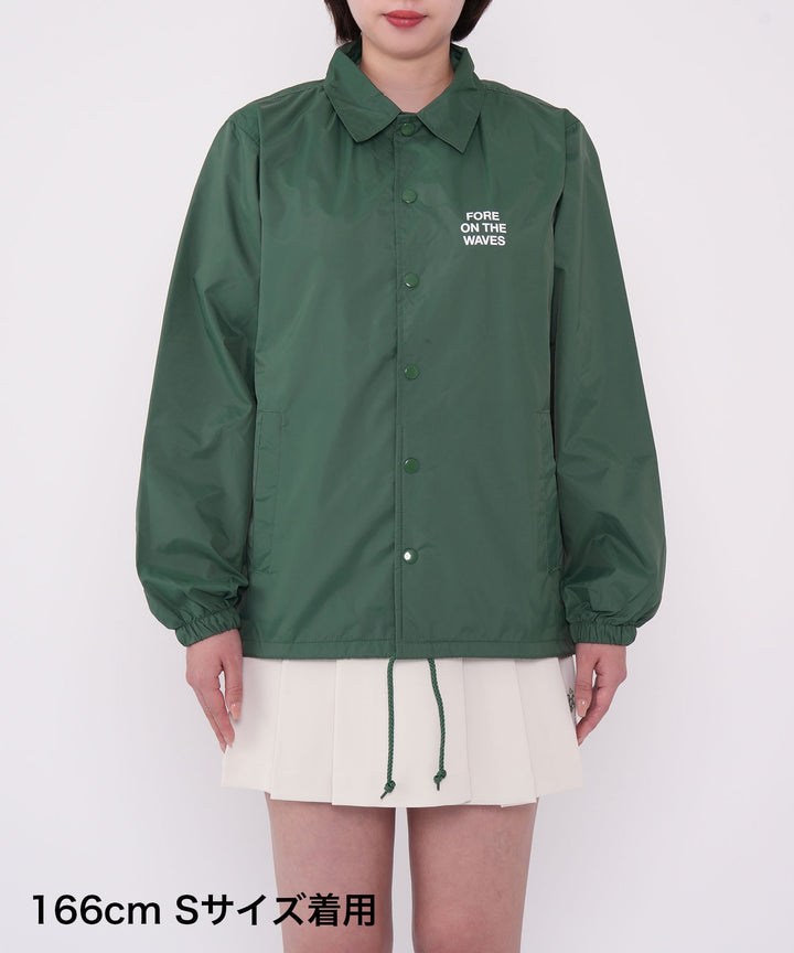 FORE ON THE WAVES COACH JACKET GREEN