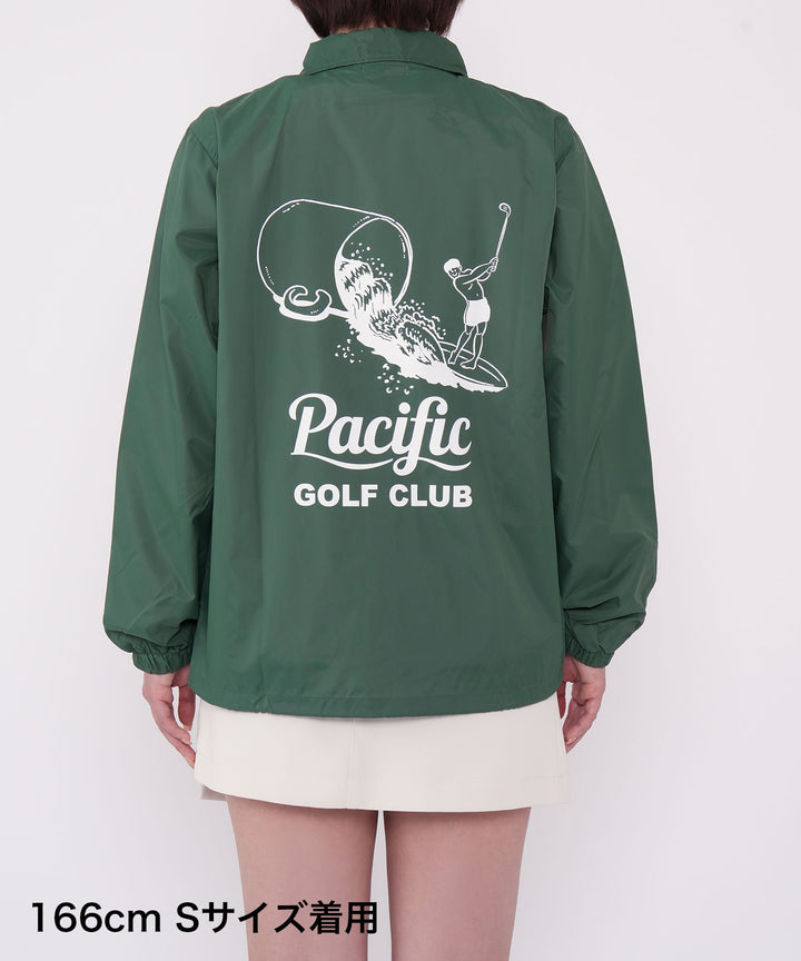 FORE ON THE WAVES COACH JACKET GREEN