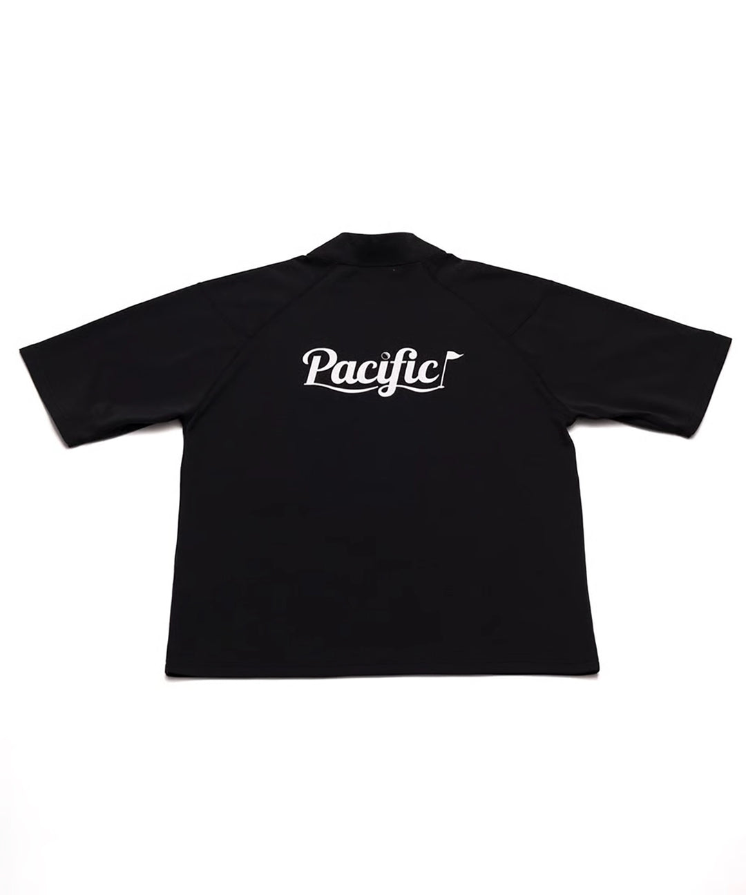 MOCK-NECK BIG TEE HALF SLEEVE Pacific LOGO – Pacific GOLF CLUB