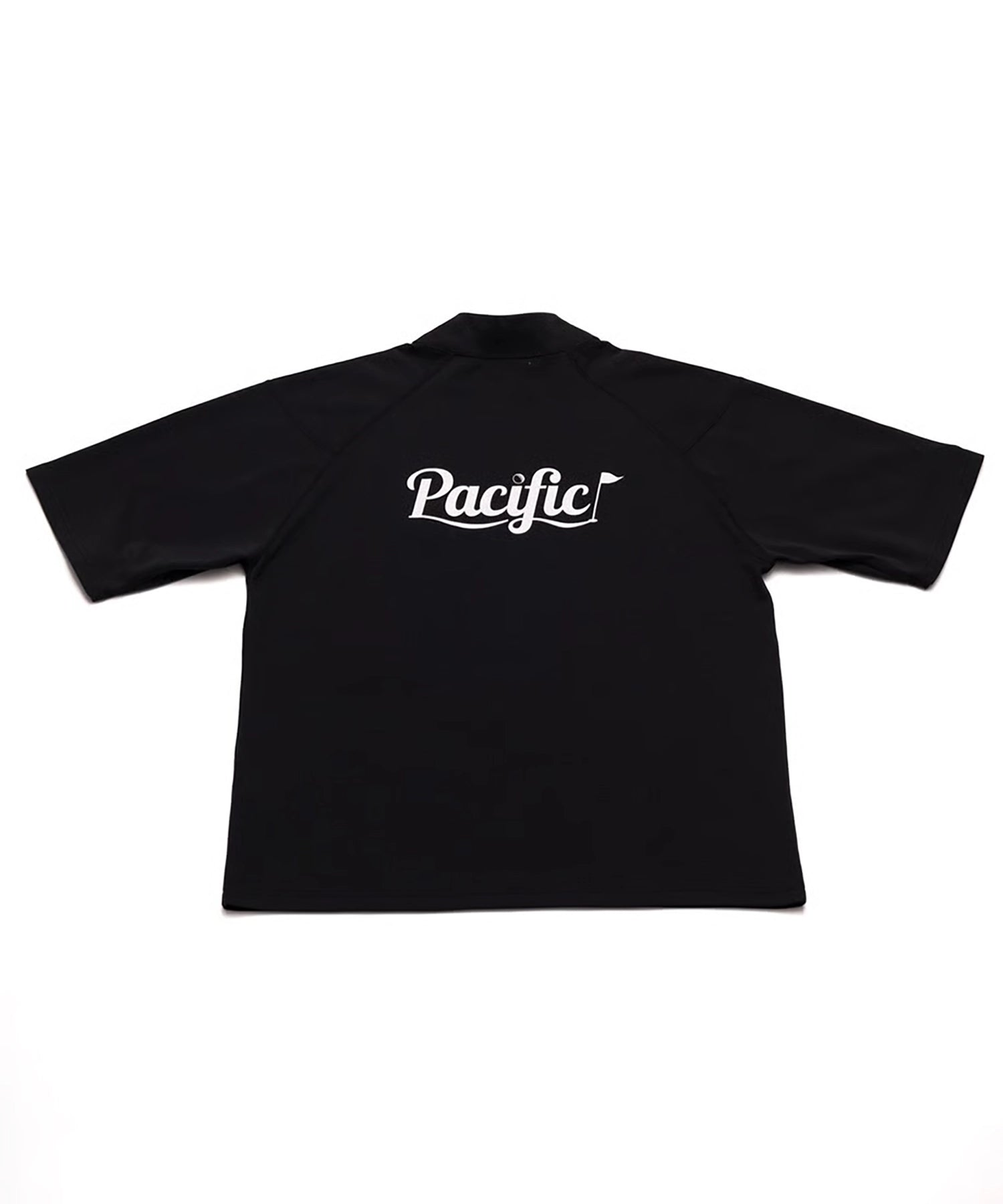MOCK-NECK BIG TEE HALF SLEEVE Pacific LOGO – Pacific GOLF CLUB