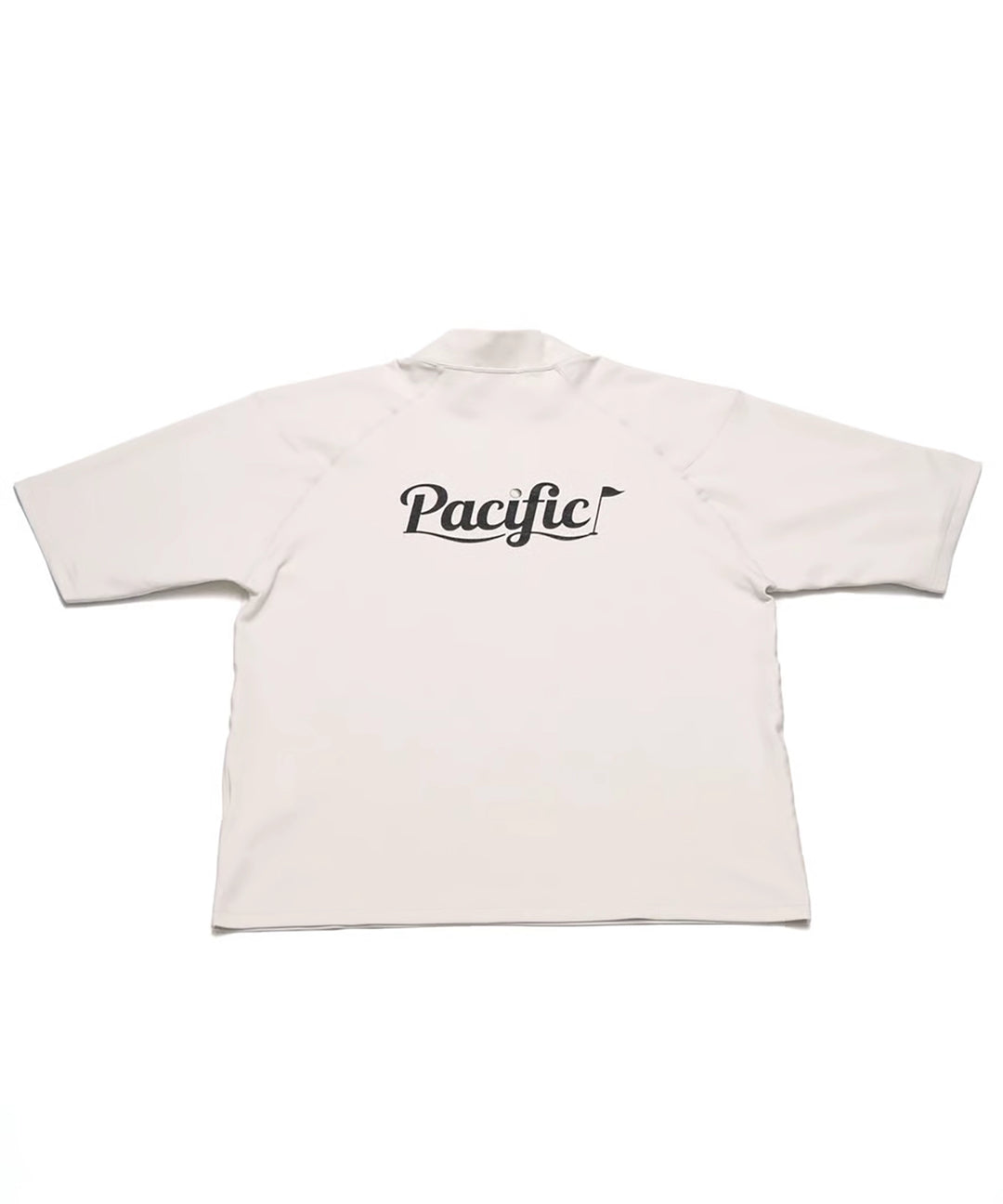 MOCK-NECK BIG TEE HALF SLEEVE Pacific LOGO – Pacific GOLF CLUB