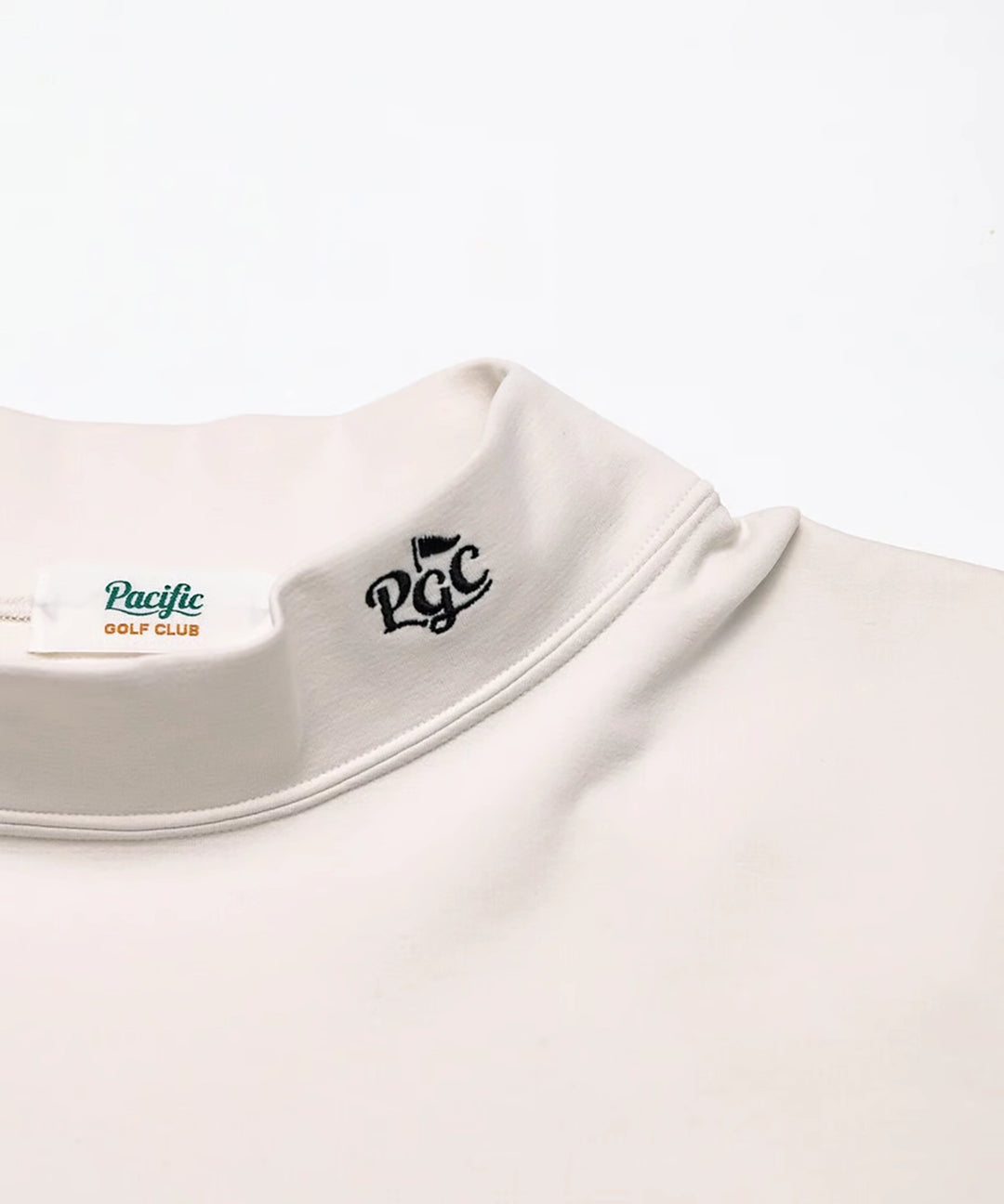 MOCK-NECK BIG TEE HALF SLEEVE Pacific LOGO – Pacific GOLF CLUB