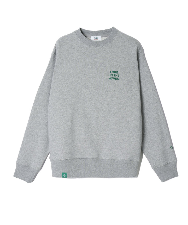 GOLF & PANCAKE SWEAT CREW-NECK MIX GRAY