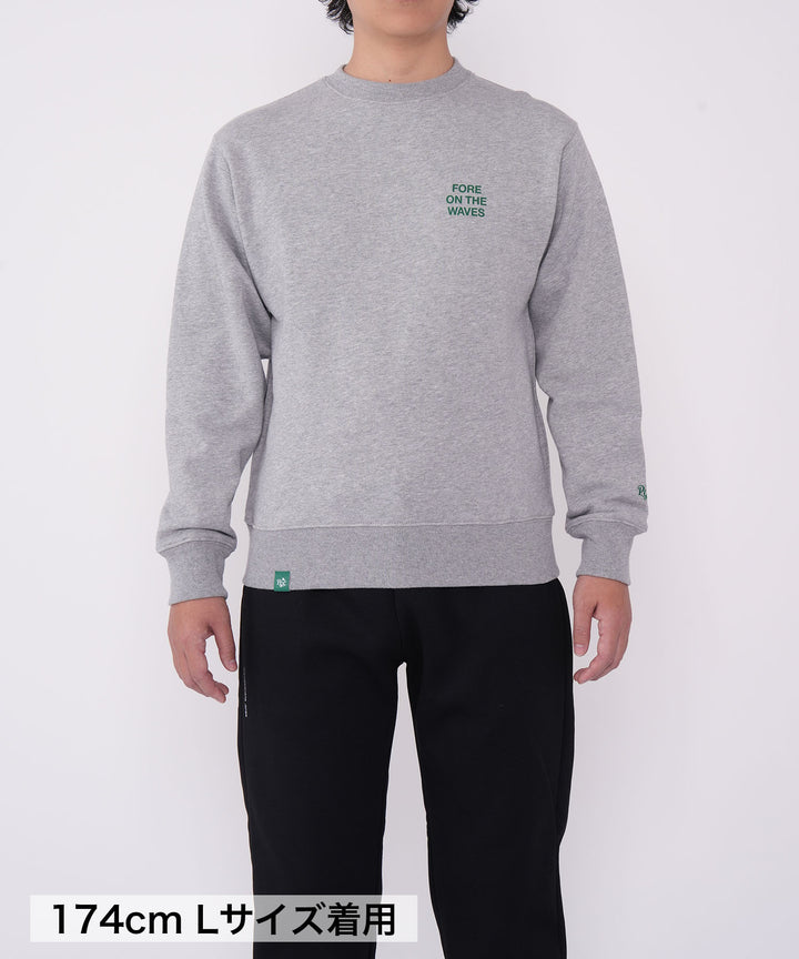 GOLF & PANCAKE SWEAT CREW-NECK MIX GRAY