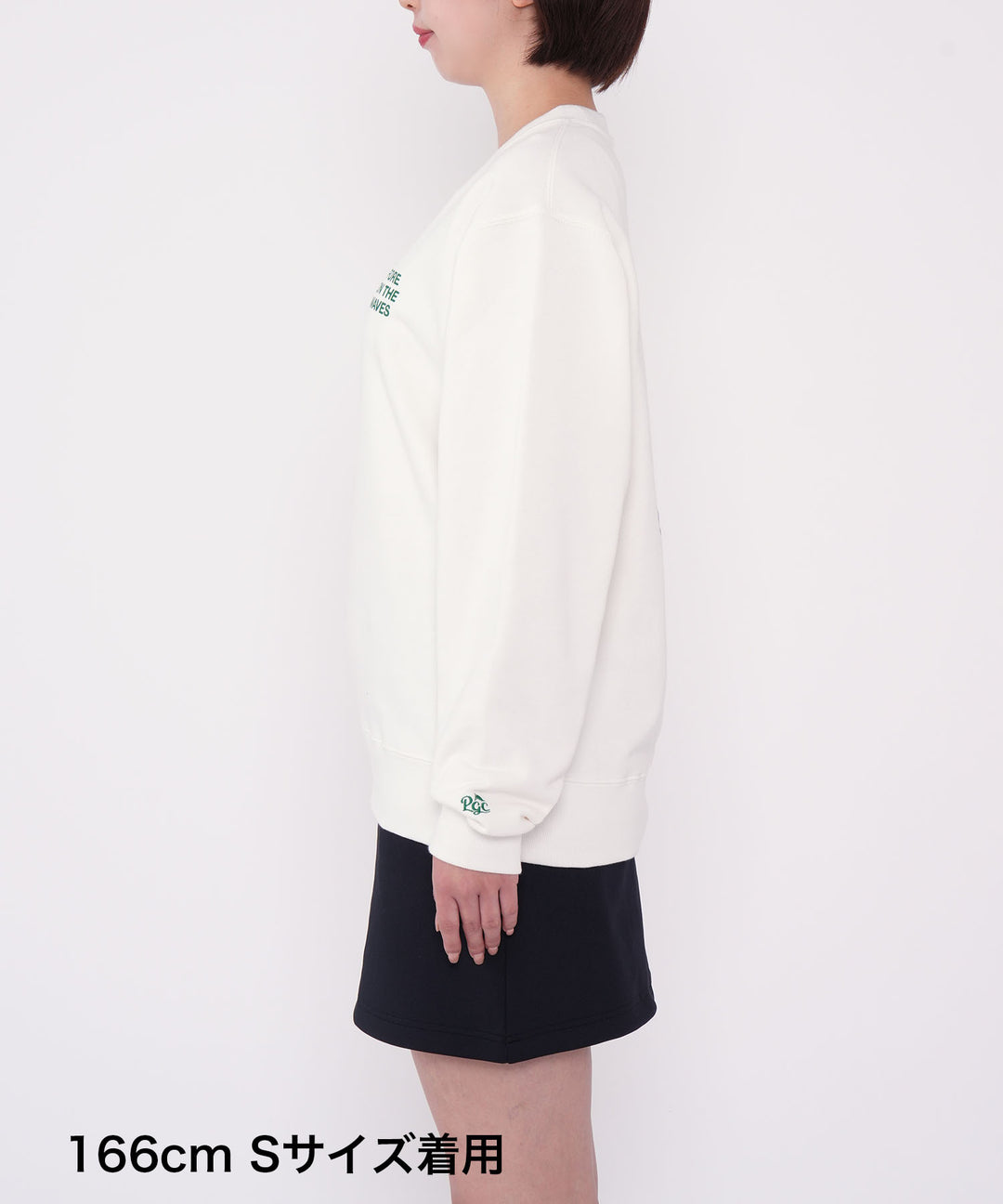 GOLF & PANCAKE SWEAT CREW-NECK OFF WHITE