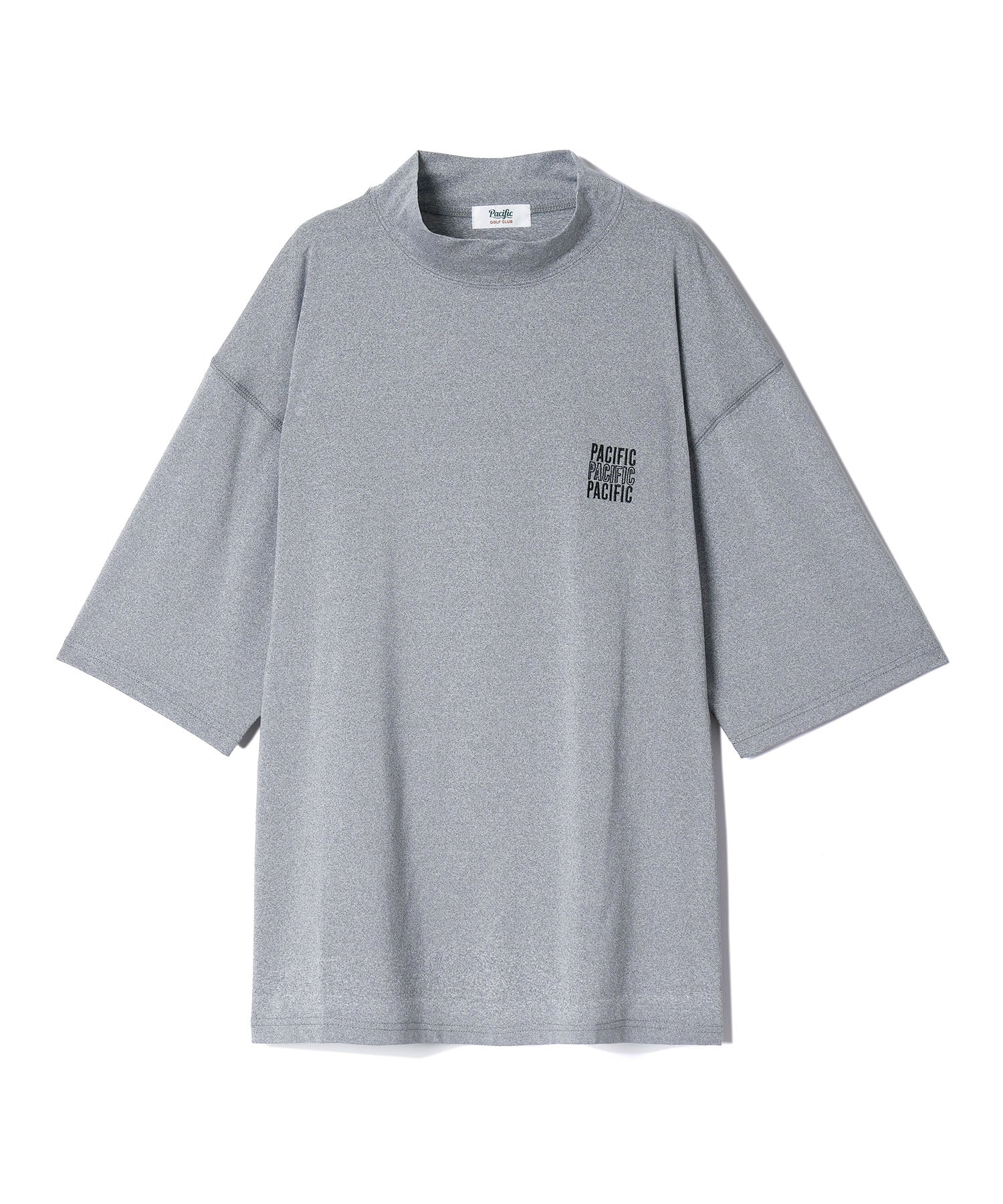 MOCK-NECK BIG TEE HALF SLEEVE PACIFIC – Pacific GOLF CLUB