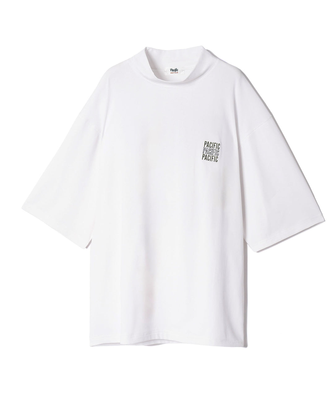 MOCK-NECK BIG TEE HALF SLEEVE PACIFIC OFF WHITE