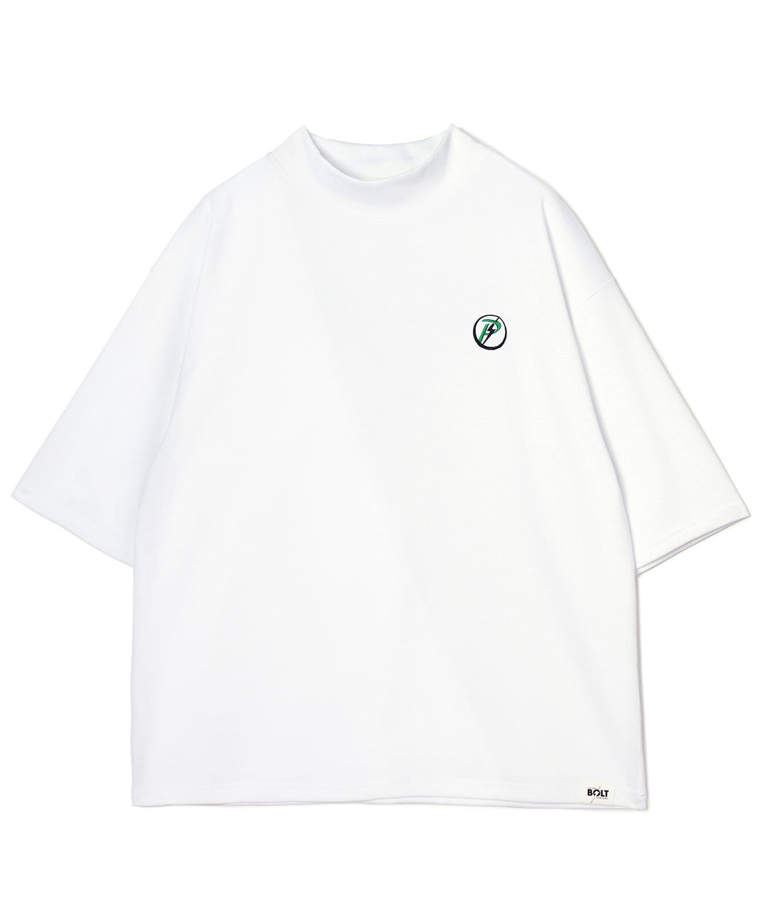 LIGHTNING BOLT×PGC MOCK NECK TEE WHITE