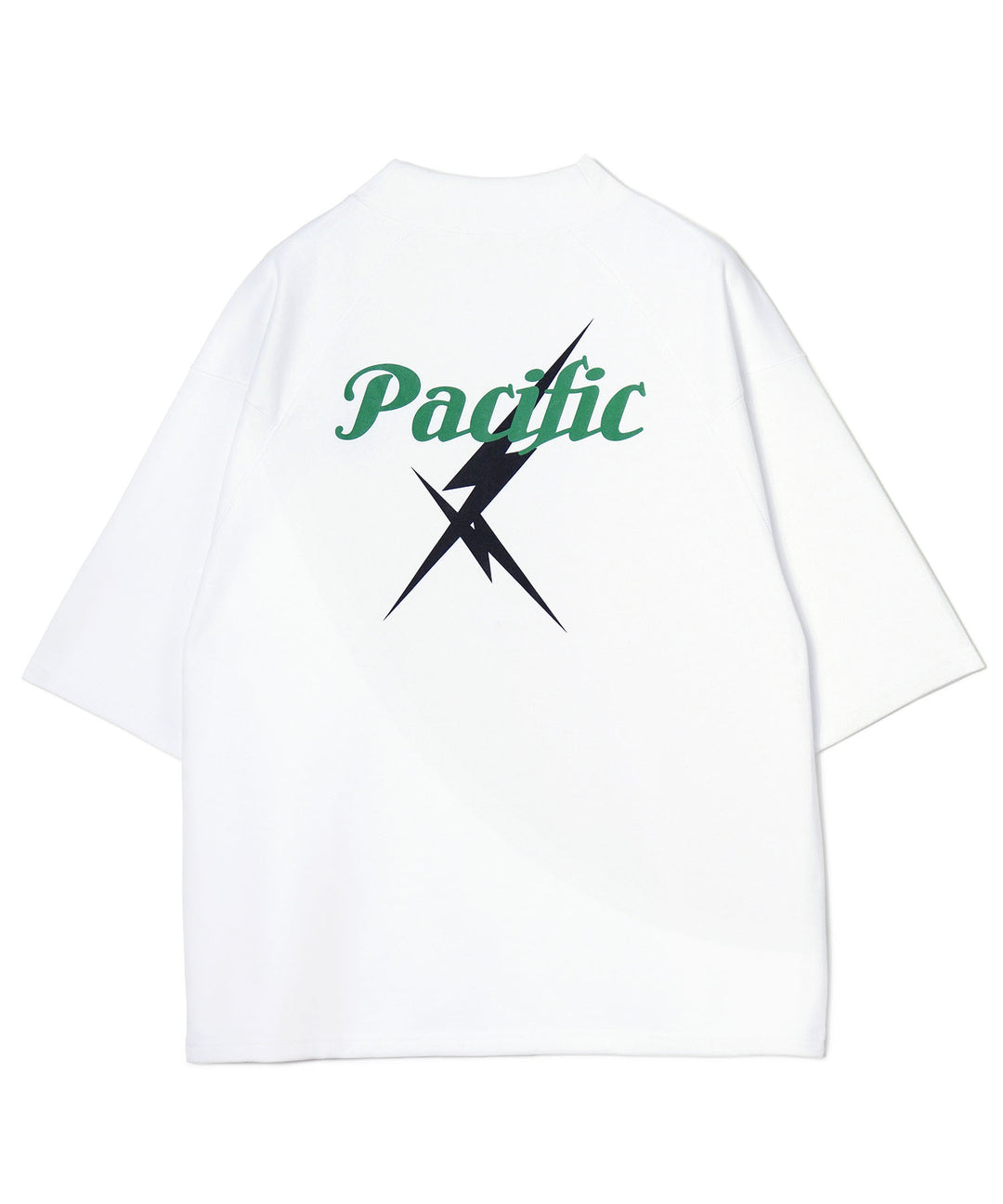 LIGHTNING BOLT×PGC MOCK NECK TEE WHITE