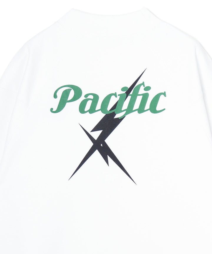 LIGHTNING BOLT×PGC MOCK NECK TEE WHITE