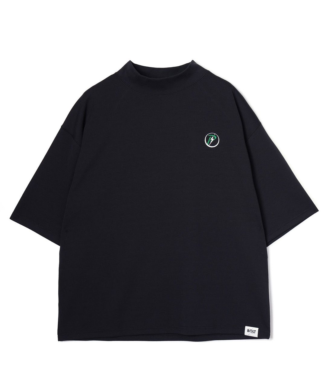 LIGHTNING BOLT×PGC MOCK NECK TEE BLACK