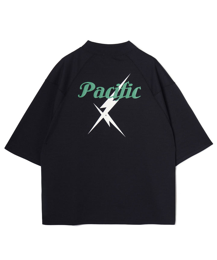 LIGHTNING BOLT×PGC MOCK NECK TEE BLACK