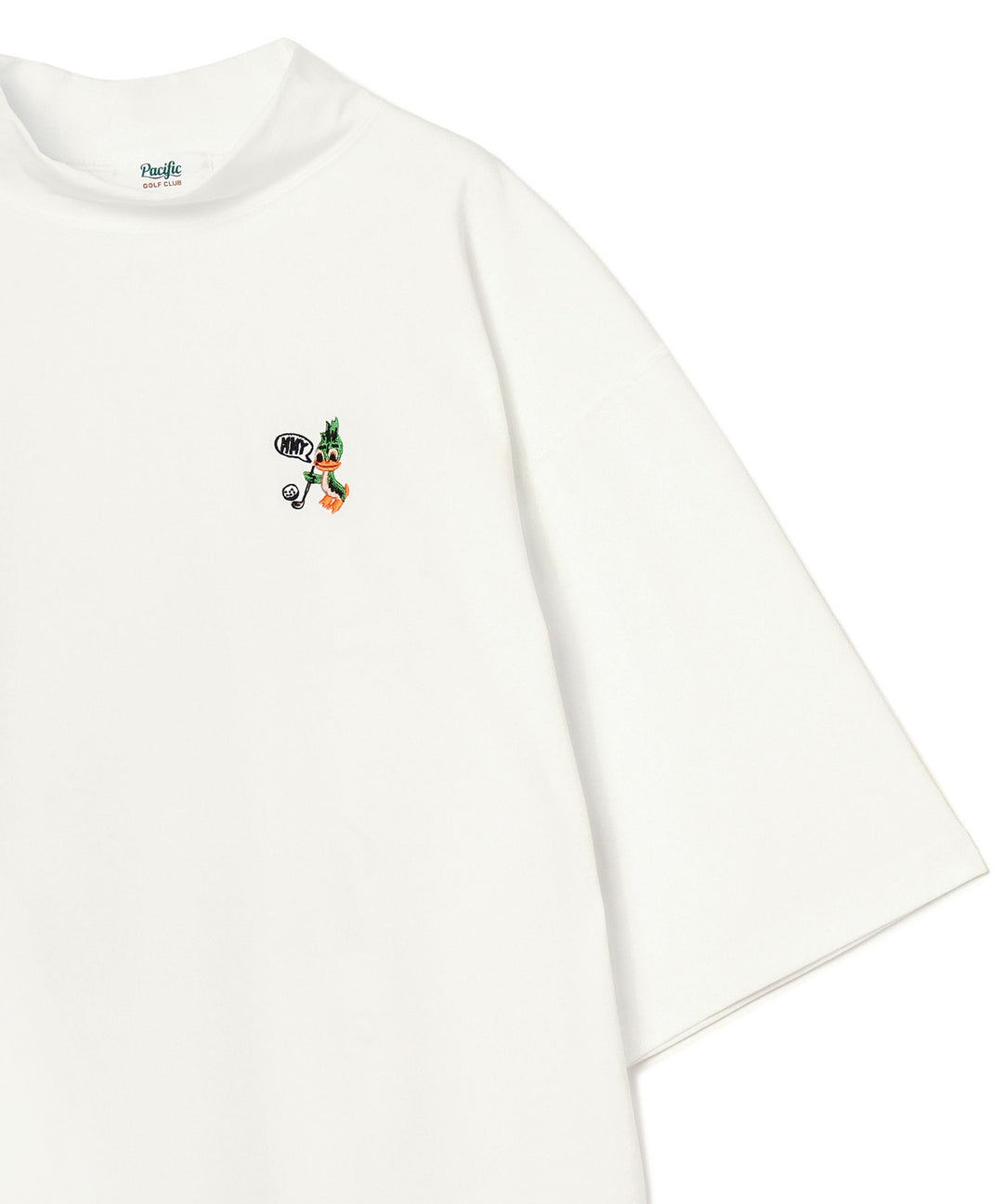 MMY_PGC MOCK NECK TEE WHITE