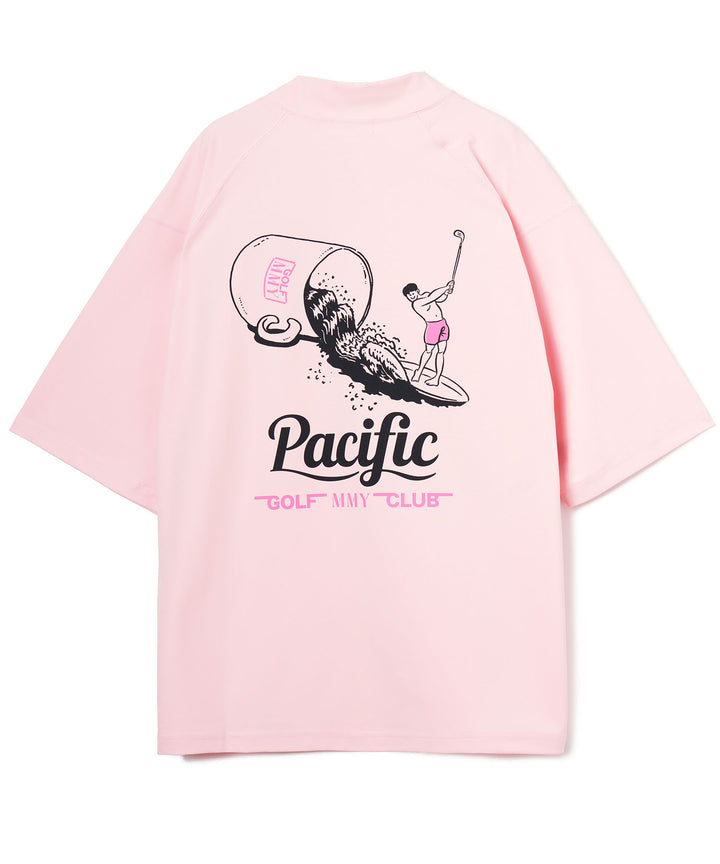 MMY_PGC MOCK NECK TEE PINK