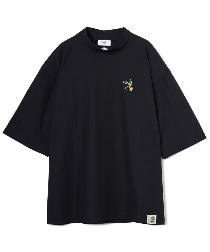 MMY_PGC MOCK NECK TEE BLACK