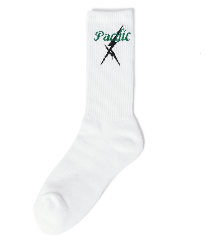 LIGHTNING BOLT×PGC SOCKS WHITE