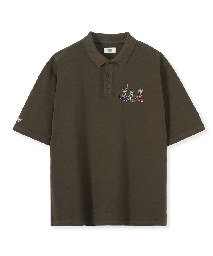 SWEDISH ARMY REPRODUCTION FABRIC POLO SHIRT