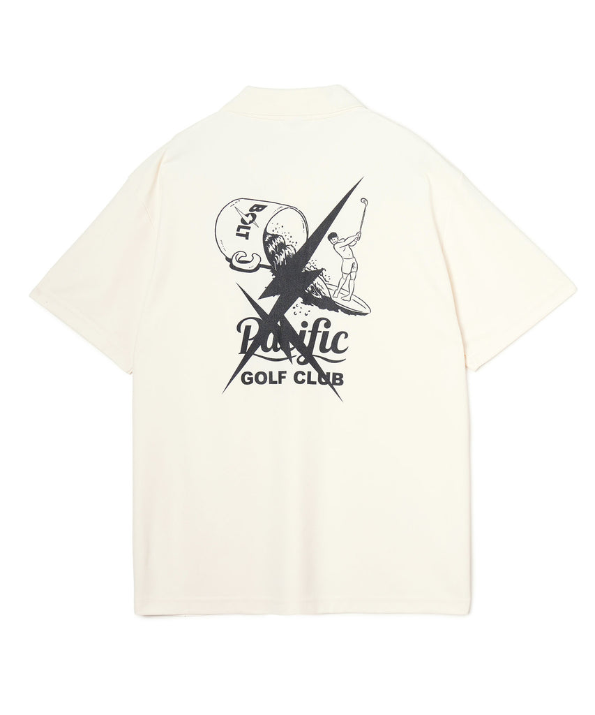 LIGHTNING BOLT×PGC FORE ON THE WAVE POLO – Pacific GOLF CLUB