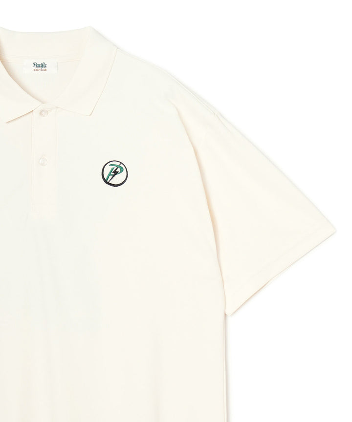 LIGHTNING BOLT×PGC FORE ON THE WAVE POLO IVORY