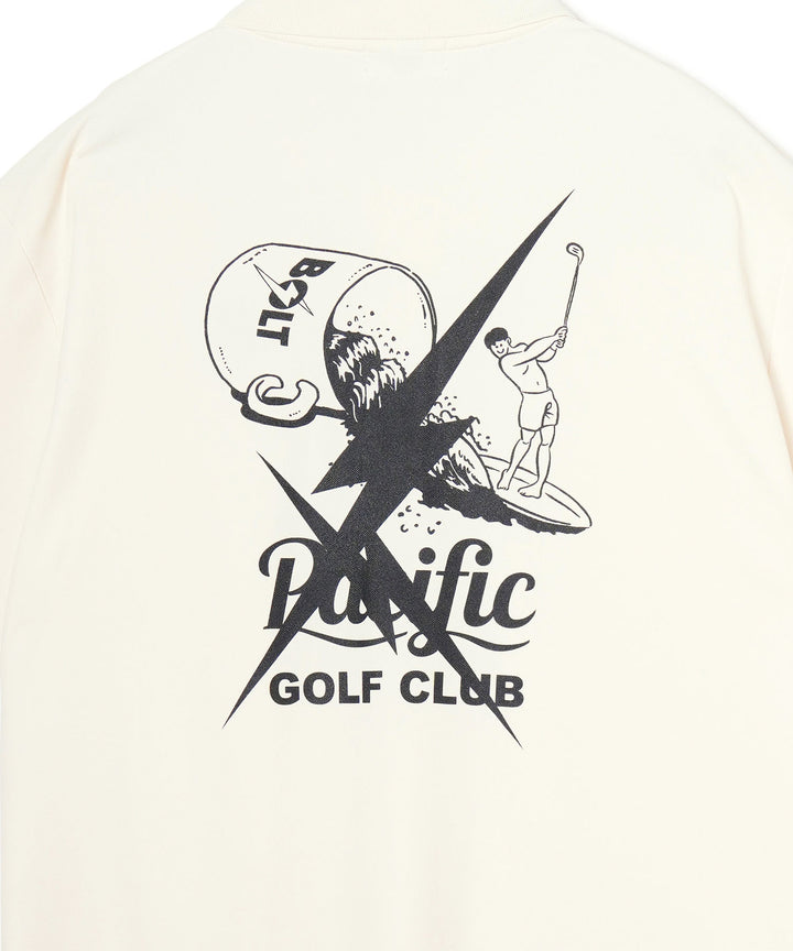 LIGHTNING BOLT×PGC FORE ON THE WAVE POLO IVORY