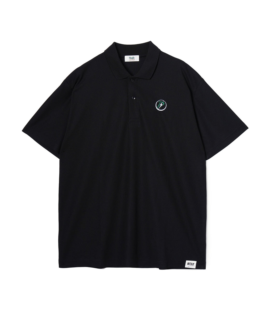 LIGHTNING BOLT×PGC FORE ON THE WAVE POLO BLACK