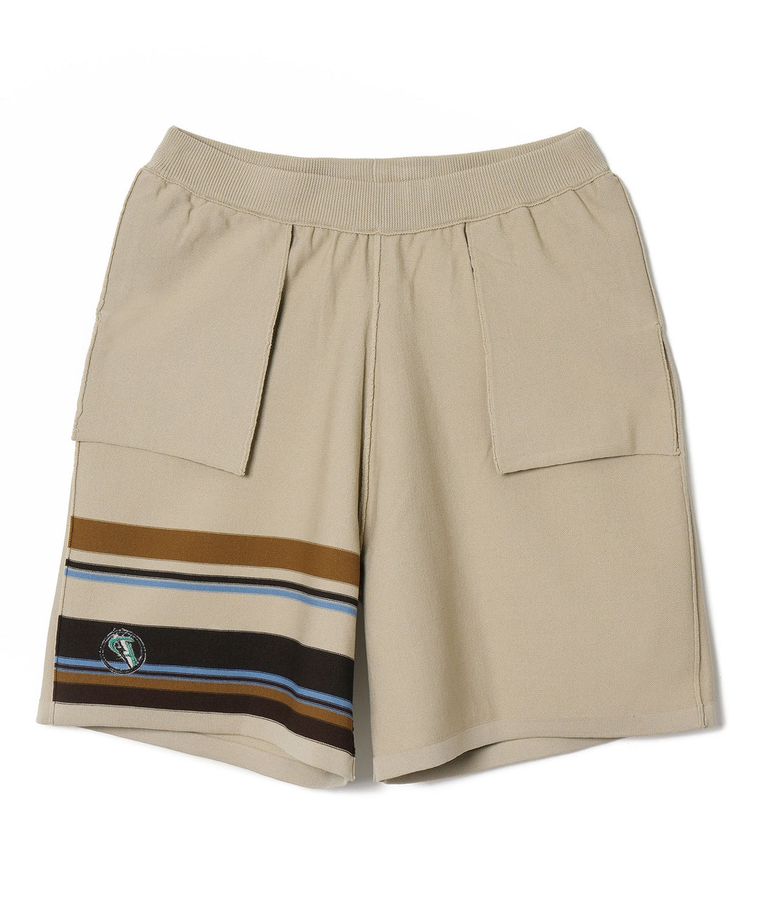 LIGHTNING BOLT×PGC KNIT SHORT PANTS BEIGE