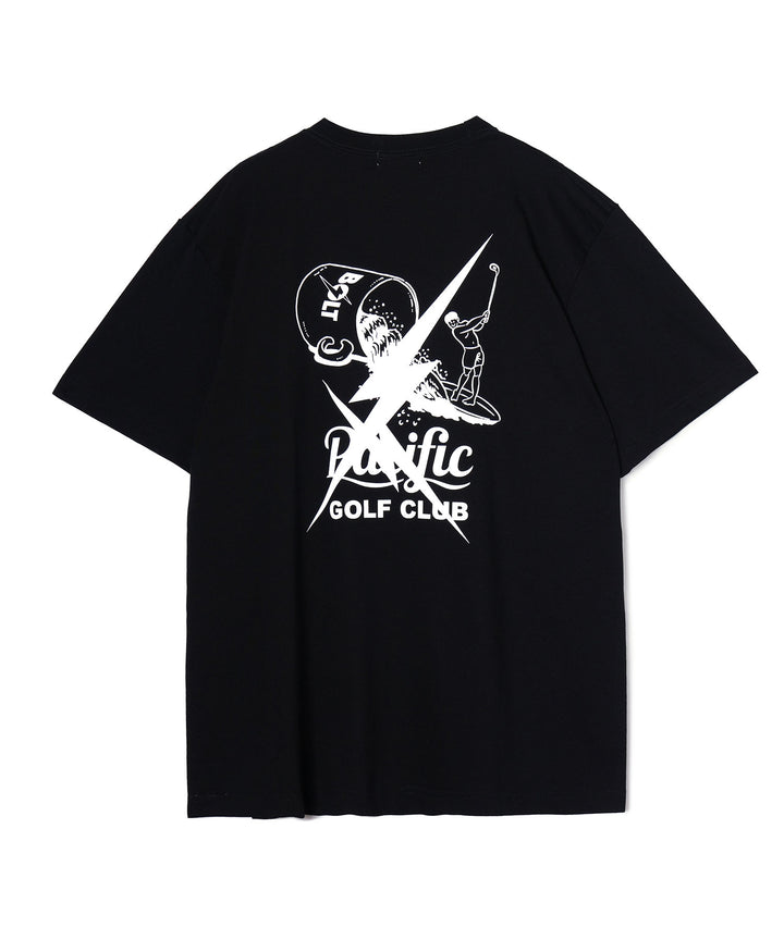 LIGHTNING BOLT×PGC FORE ON THE WAVE TEE BLACK