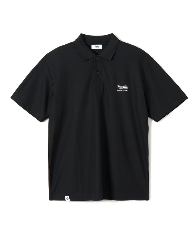 GOLF & HAMBURGER POLO SHIRT BLACK