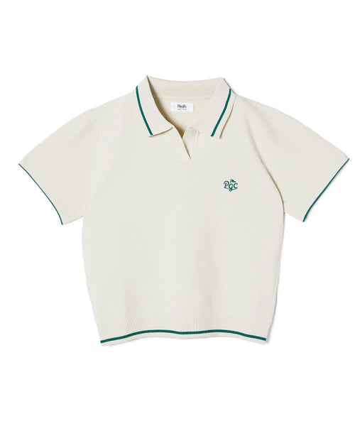 トップス KNITTED BIG SKIPPER POLO LINENCROSS BIG SKIPPER POLO – senes
