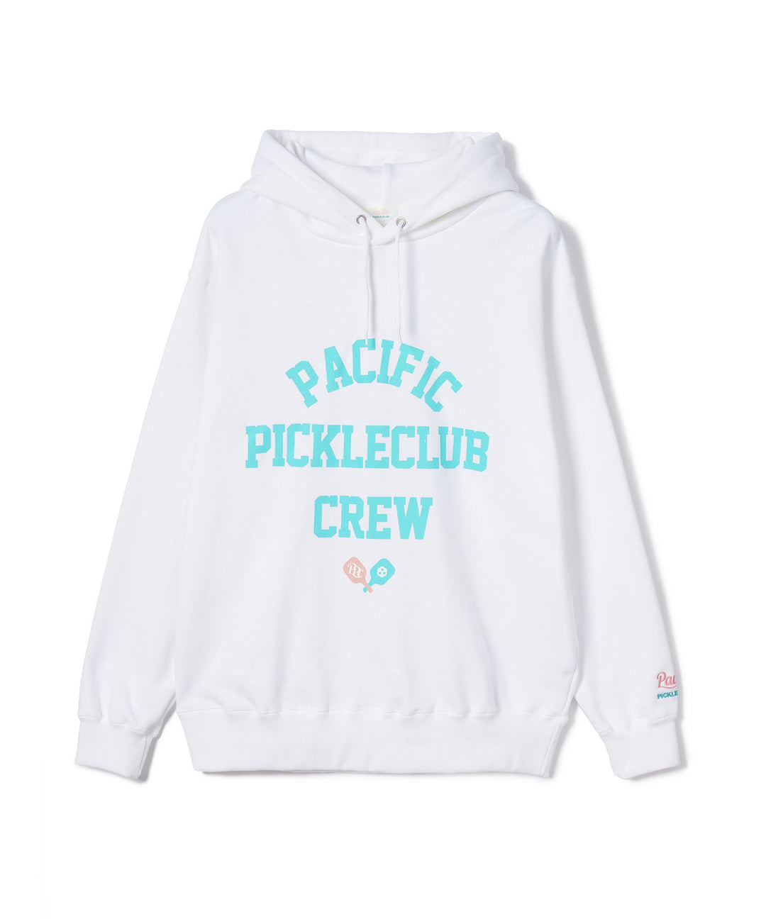 PPC COLLEGE LOGO HOODIE WHITE