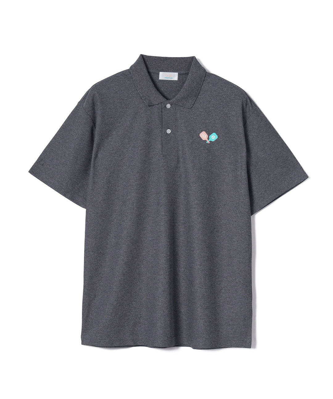 PPC CIRCLE POLO HEATHER CHARCOAL