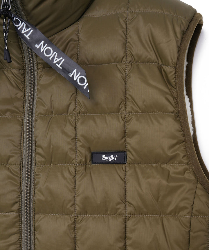 “DOWN × BOA” REVERSIBLE VEST OLIVE