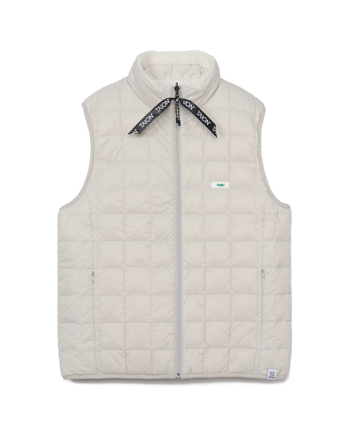 “DOWN × BOA” REVERSIBLE VEST LIGHT GRAY