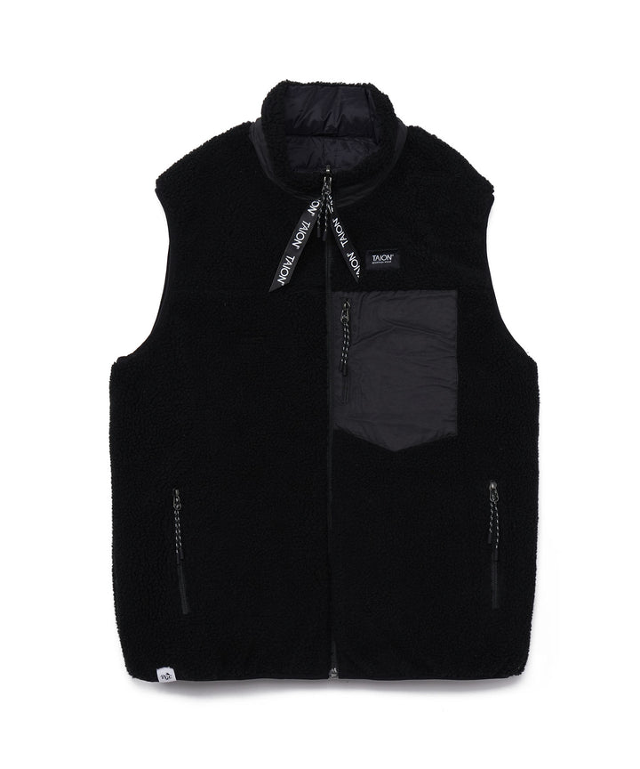 “DOWN × BOA” REVERSIBLE VEST BLACK