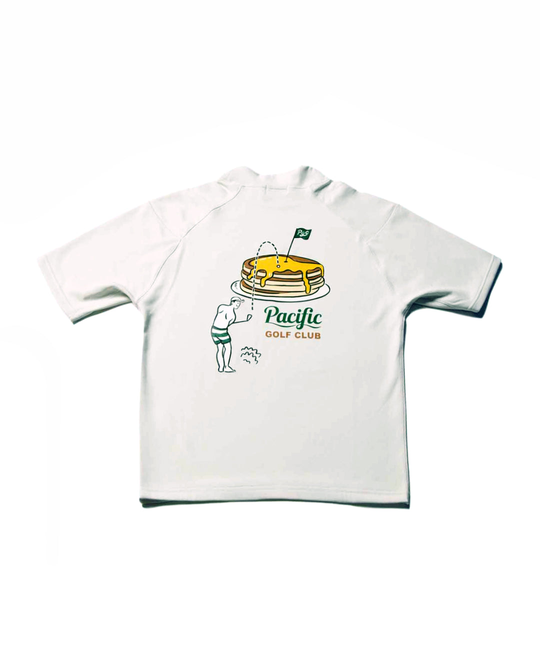 MOCK-NECK BIG TEE HALF SLEEVE GOLF & PANCAKE