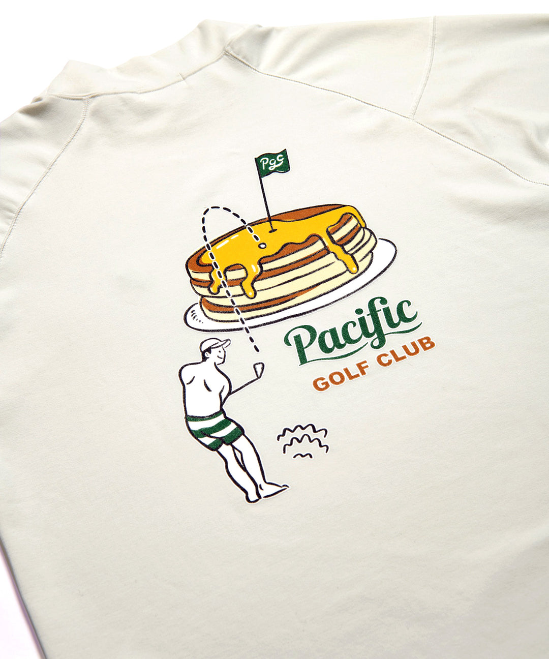 MOCK-NECK BIG TEE HALF SLEEVE GOLF & PANCAKE