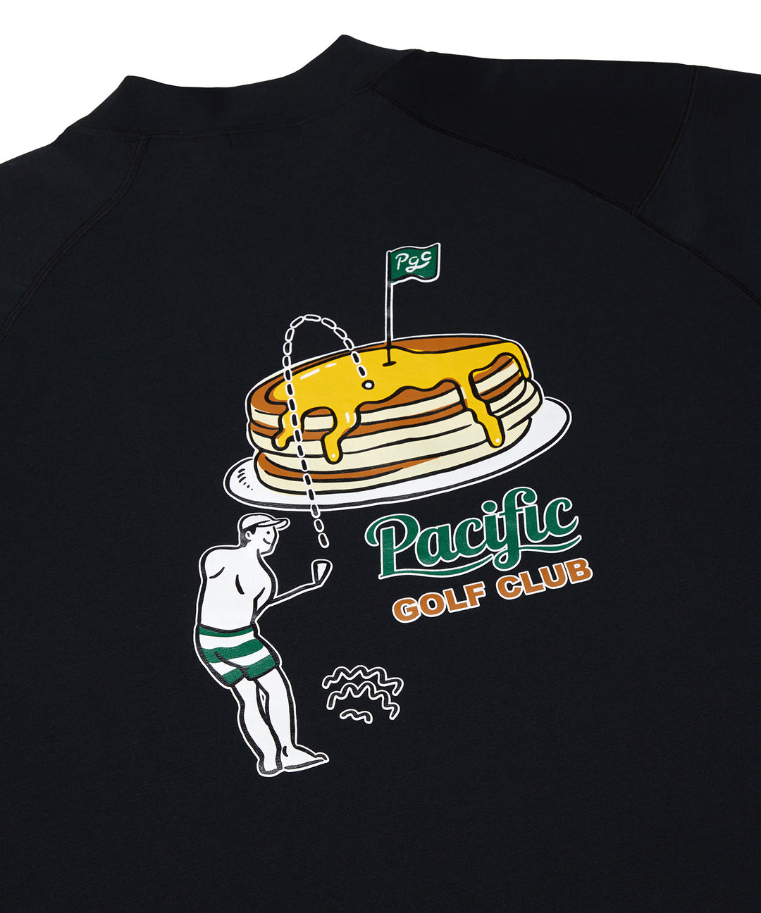 MOCK-NECK BIG TEE HALF SLEEVE GOLF & PANCAKE