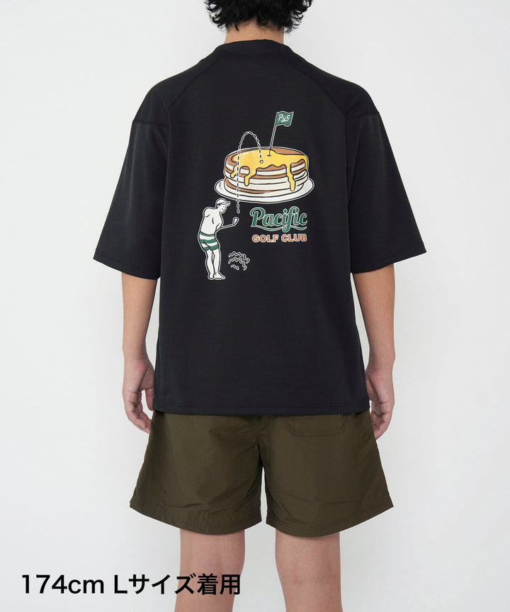 MOCK-NECK BIG TEE HALF SLEEVE GOLF & PANCAKE